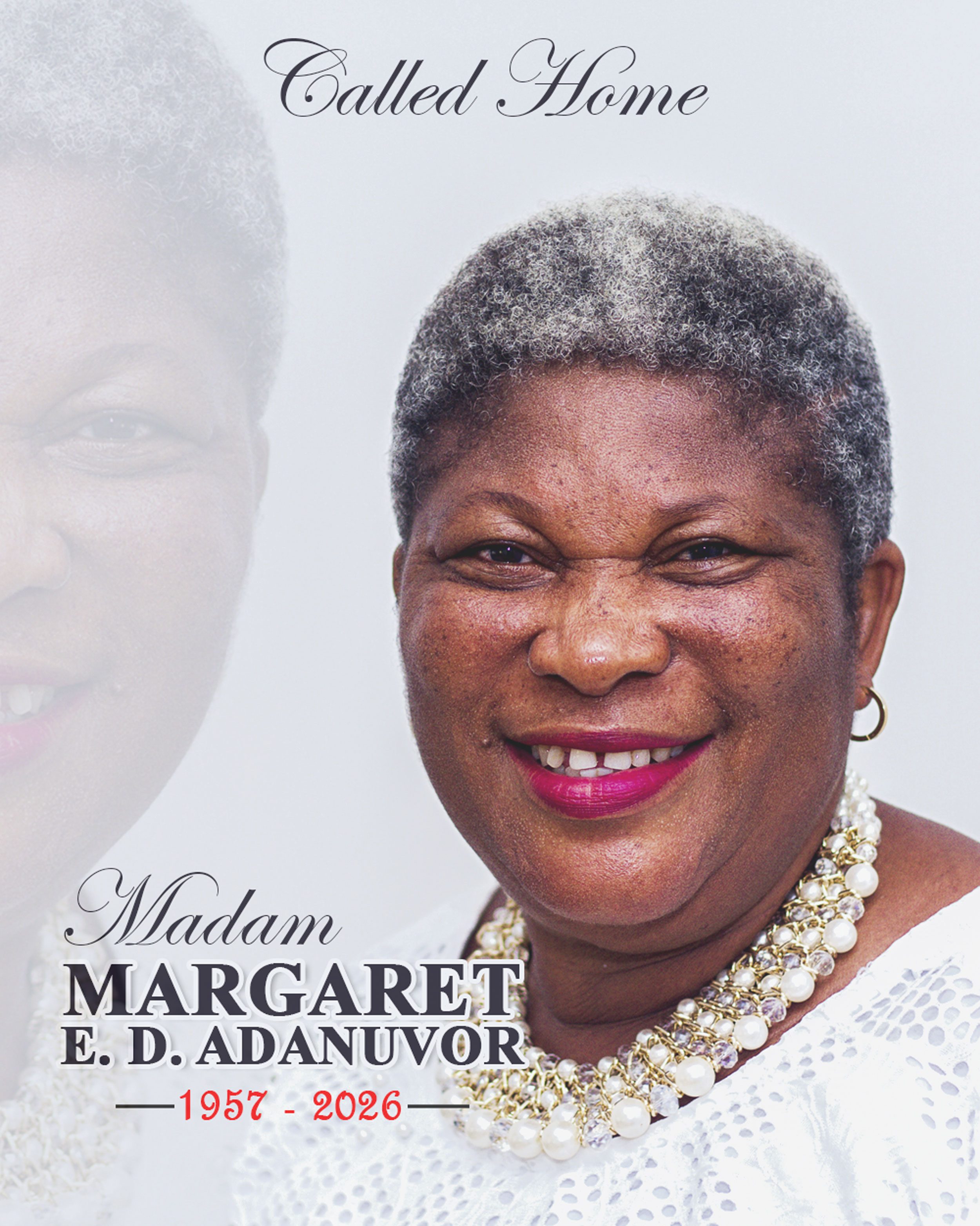 FUNERAL OF THE LATE MARGARET E. D. ADANUVOR